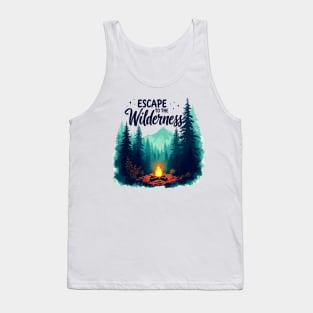 Escape to the Wilderness – Campfire Mountain Adventure Tank Top